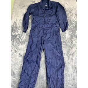 Mens Shipboard Coveralls 46R Navy Blue Work Jumpsuit Defense military